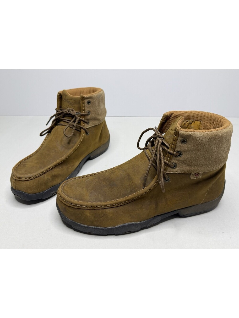 Men's Twisted X Alloy Toe Driving Mocs SIZE 11.5 Work Shoes (MDMAL01) P94